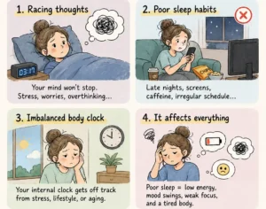Waking Up in the Middle of the Night? Why You Can Fall Asleep but Still Feel Exhausted