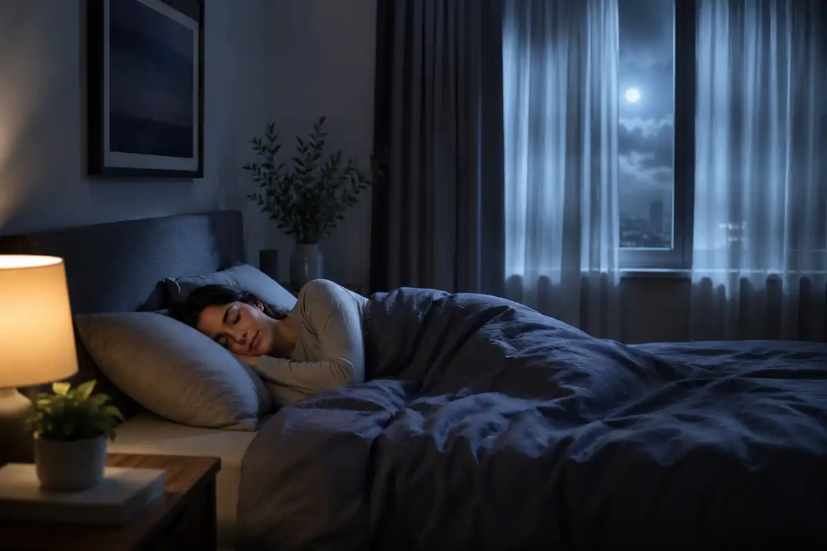 Sleep Revive Review: A peaceful bedroom setting showing restorative night rest